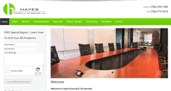 Desktop Screenshot of hayesfinancialservice.com