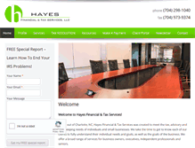 Tablet Screenshot of hayesfinancialservice.com